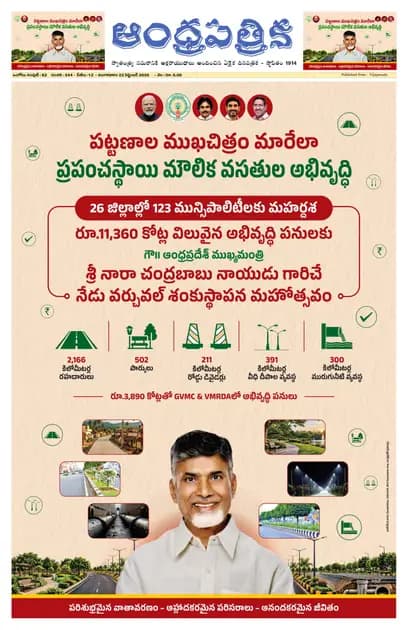 Andhrapatrika ONG MAIN EDITION Telugu Daily - September 22 2026